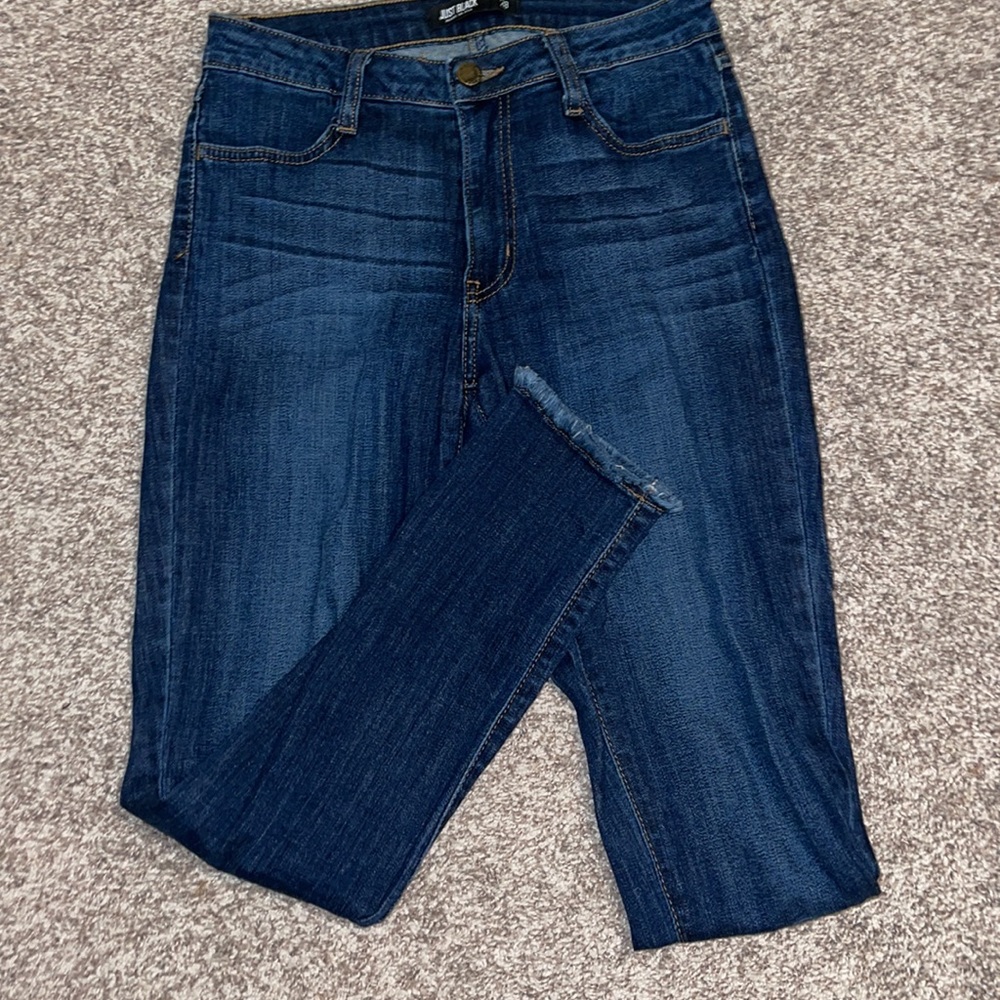 Just Black Raw Edge Jeans